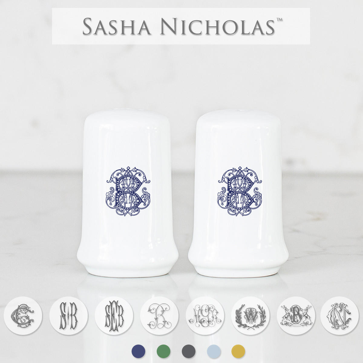 Alston-jones Custom Salt + Pepper Set, Alston-Jones SNASP, Sasha Nicholas