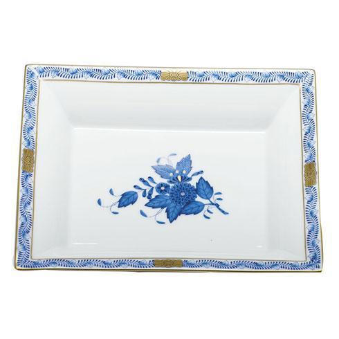 Herend Coulter-DeCola Herend Chinese Bouquet Blue Jewelry Tray