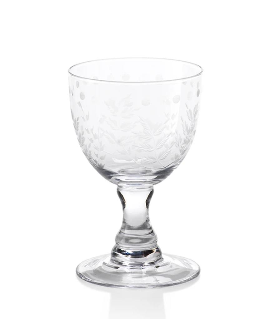  Coulter-DeCola Spring Leaves White Wine Glass 