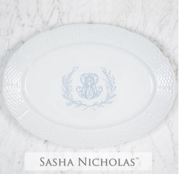 Sasha Nicholas Umstattd-Rischard Weave Oval Platter 