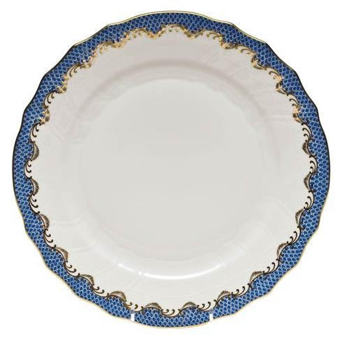 Herend Westby-Peters Herend Fish Scale Blue Dinner Plate