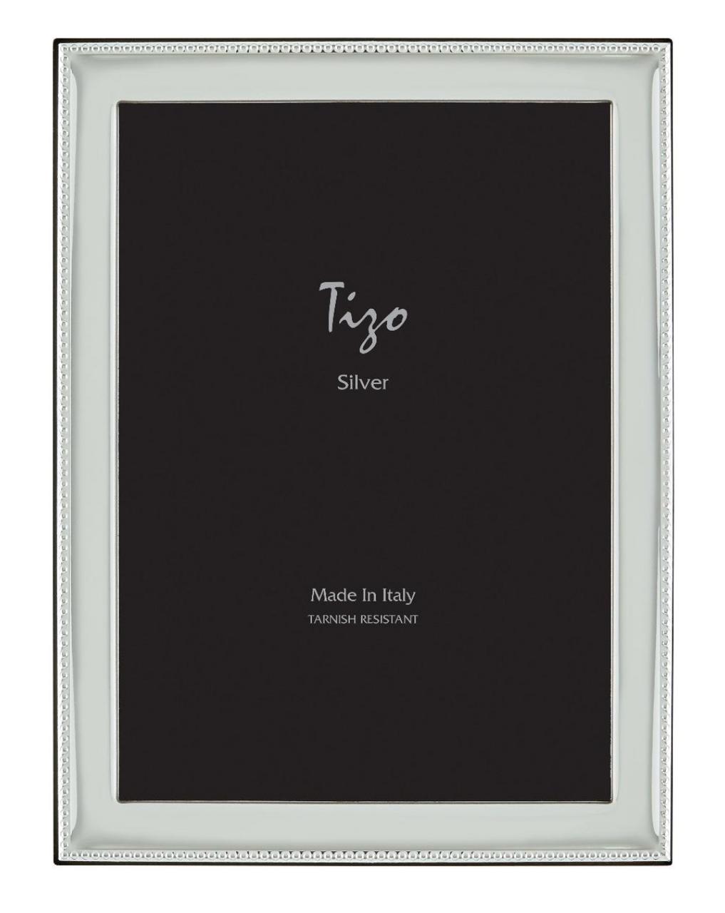 Pelch-Edgcomb Tizo Beaded Silverplate Frame | 5x7   Pelch-Edgcomb Tizo Beaded Silverplate Frame | 5x7