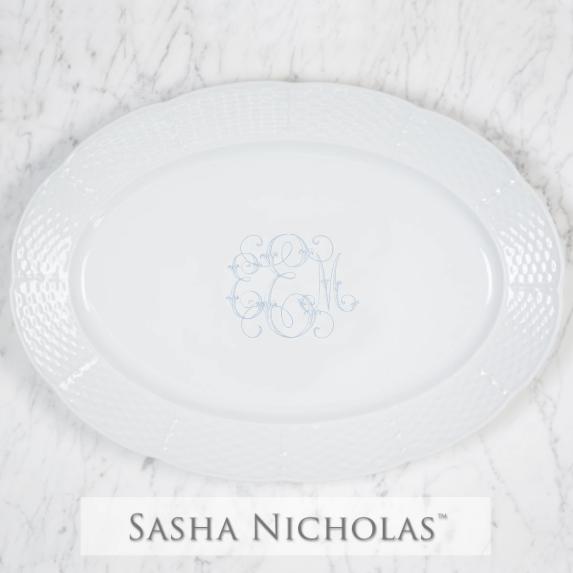 Sasha Nicholas Marx -Ellert Weave Oval Platter 