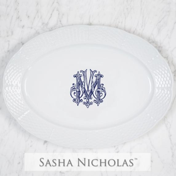 Sasha Nicholas Knapp-Migdal Weave Oval Platter 