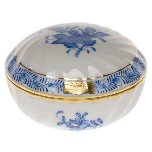 Herend Valdez-Shaughnessy Herend Chinese Bouquet Blue Ring Box