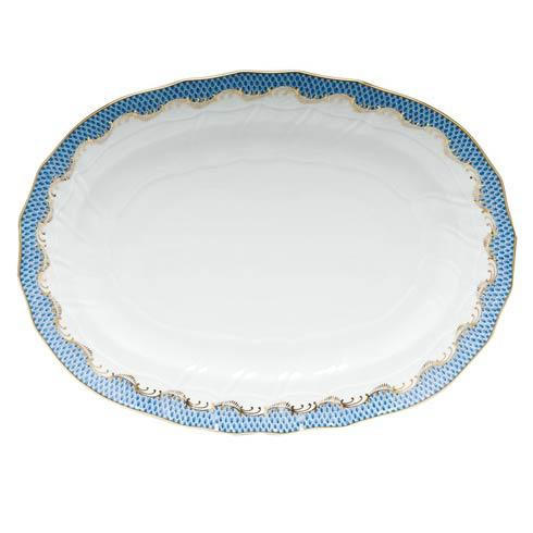 Herend Coulter-Decola Herend Fish Scale Blue Platter