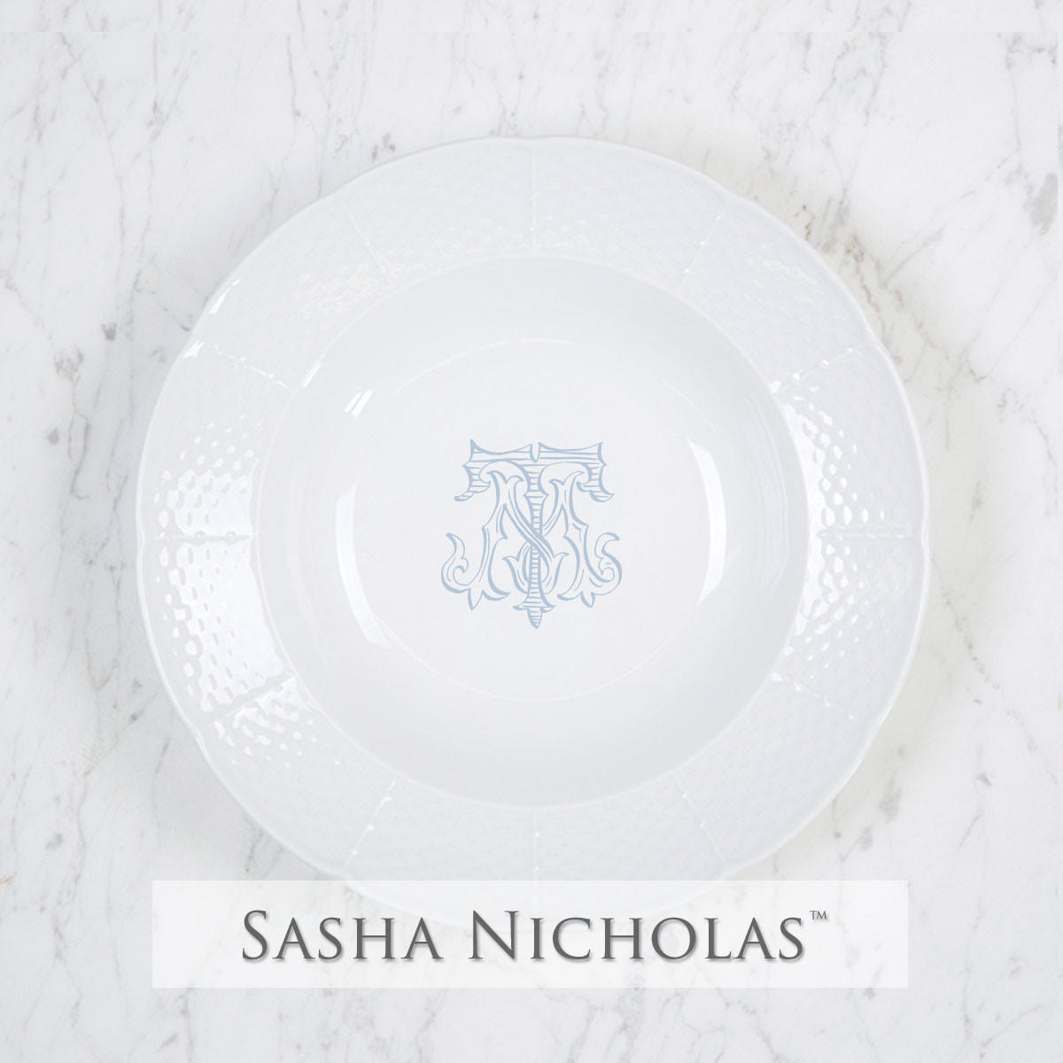 Sasha Nicholas McLaughlin-Rhoades Weave Rim Soup Plate 