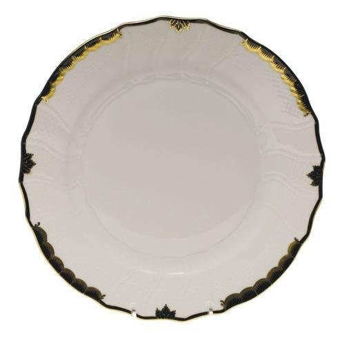 Herend Gaines-Hilgers Herend Princess Victoria Black Dinner Plate