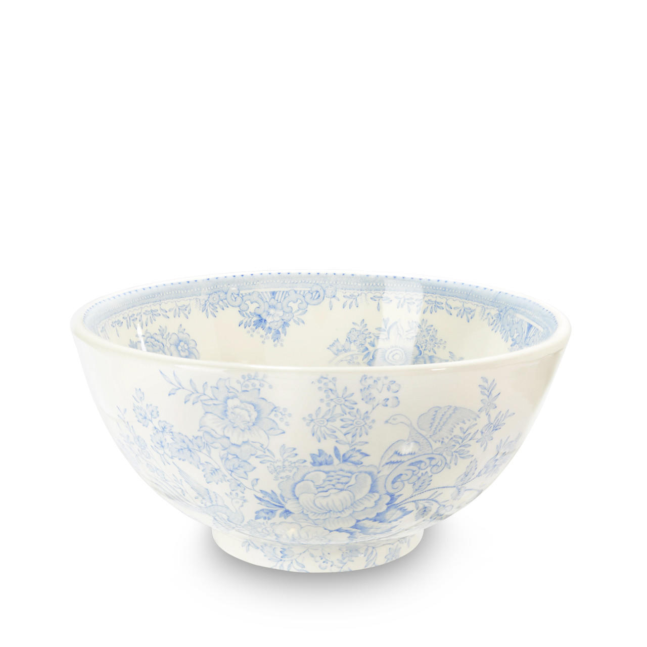 Burleigh Catsavis-Tofalli Burleigh Blue Asiatic Pheasants Chinese Bowl Medium 