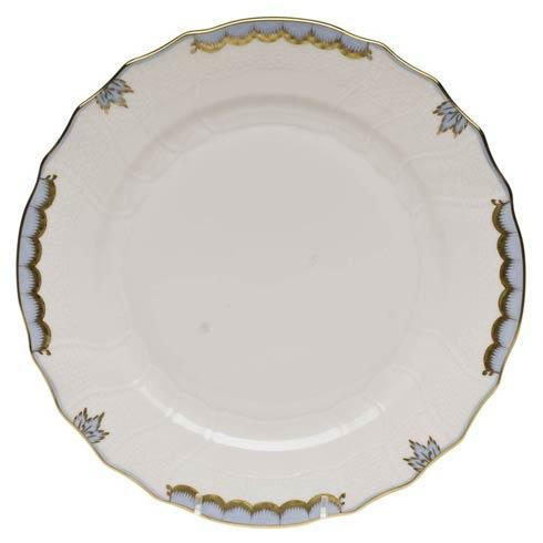 Herend Miles-Bryant Herend Princess Victoria Light Blue Dinner Plate