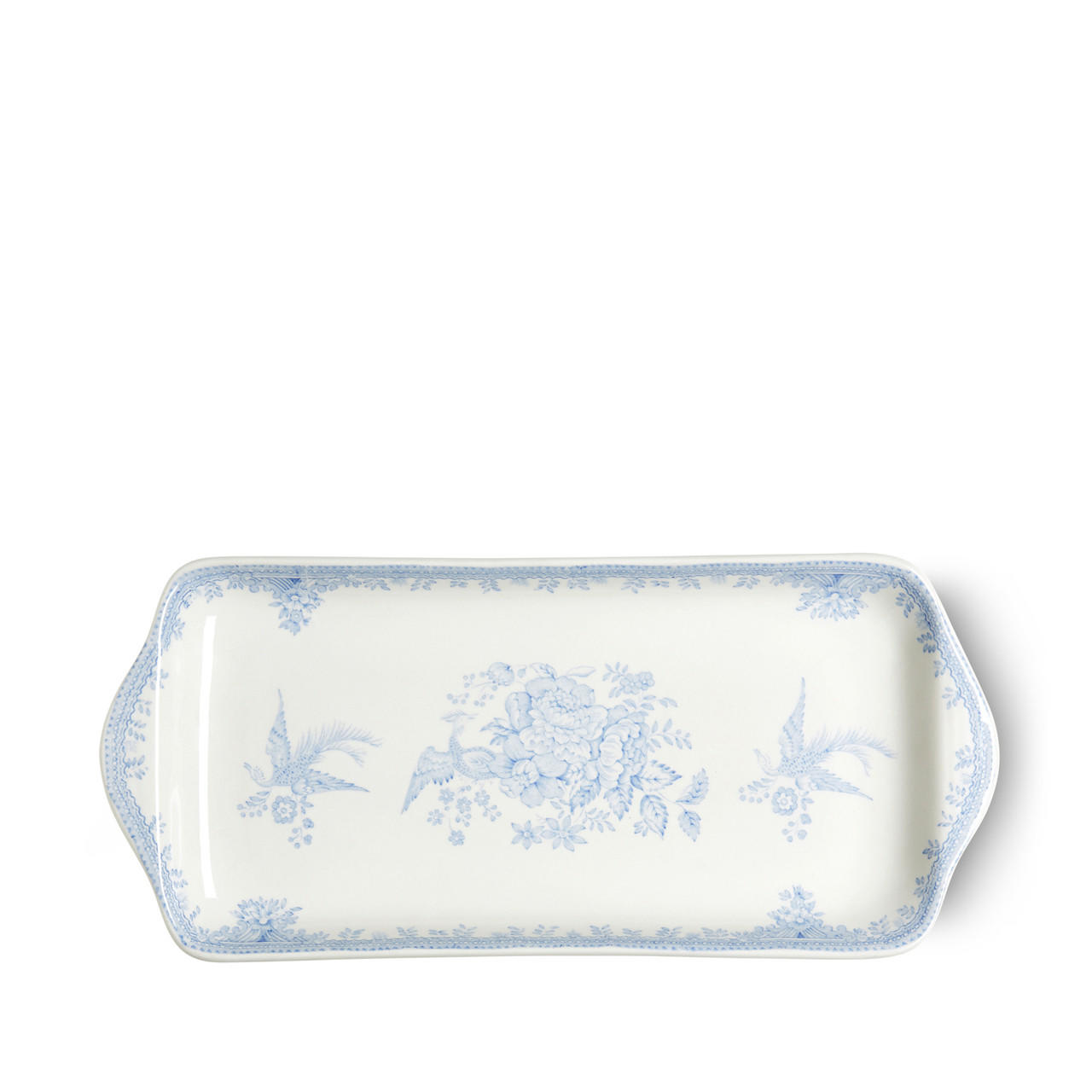 Burleigh Decker-Ramsey Burleigh Blue Asiatic Pheasants Sandwich Tray 