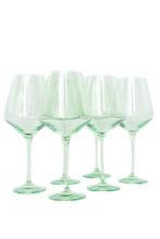 Estelle Colored Glass Carpenter-Desloge Estelle Colored Wine Stemware, Set of Six | Mint