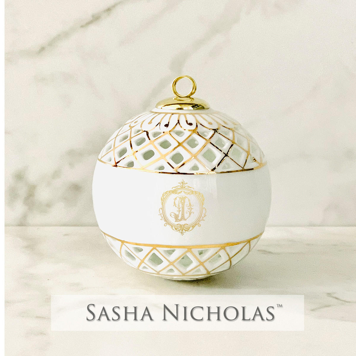 Sasha Nicholas Fletcher-DeHan Openwork Ball Ornament 