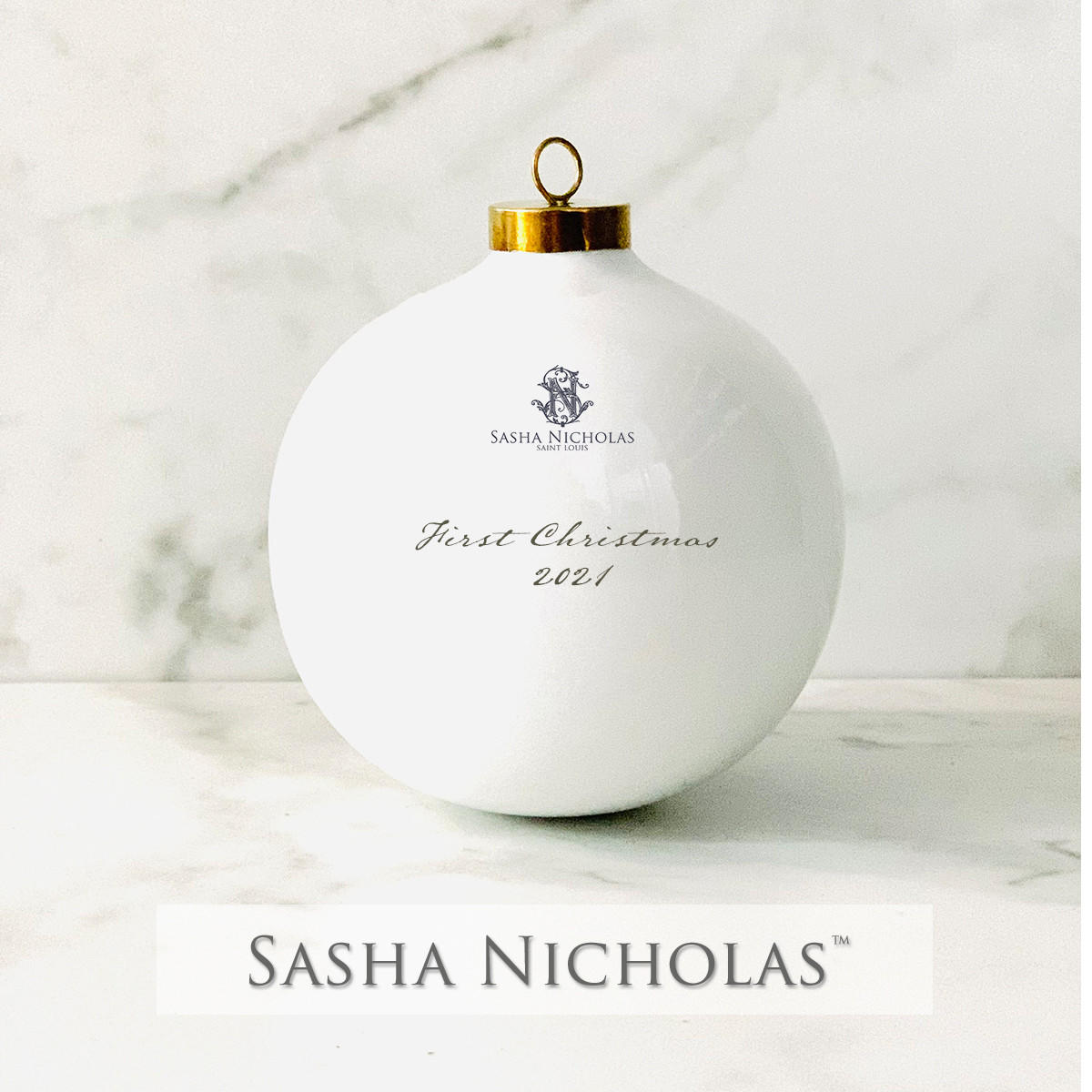 Sasha Nicholas Smith-Kelley Round Ball Ornament 