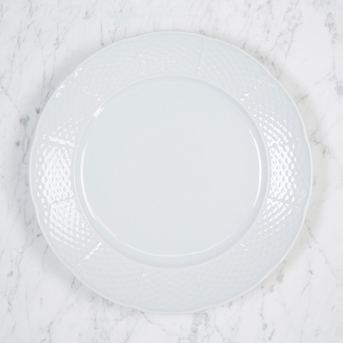 Bisram-spehe Dinner Plate Whiteware 10.25", BISRAM SPREHE WEDDING WHITE WARE 10.25, Sasha Nicholas