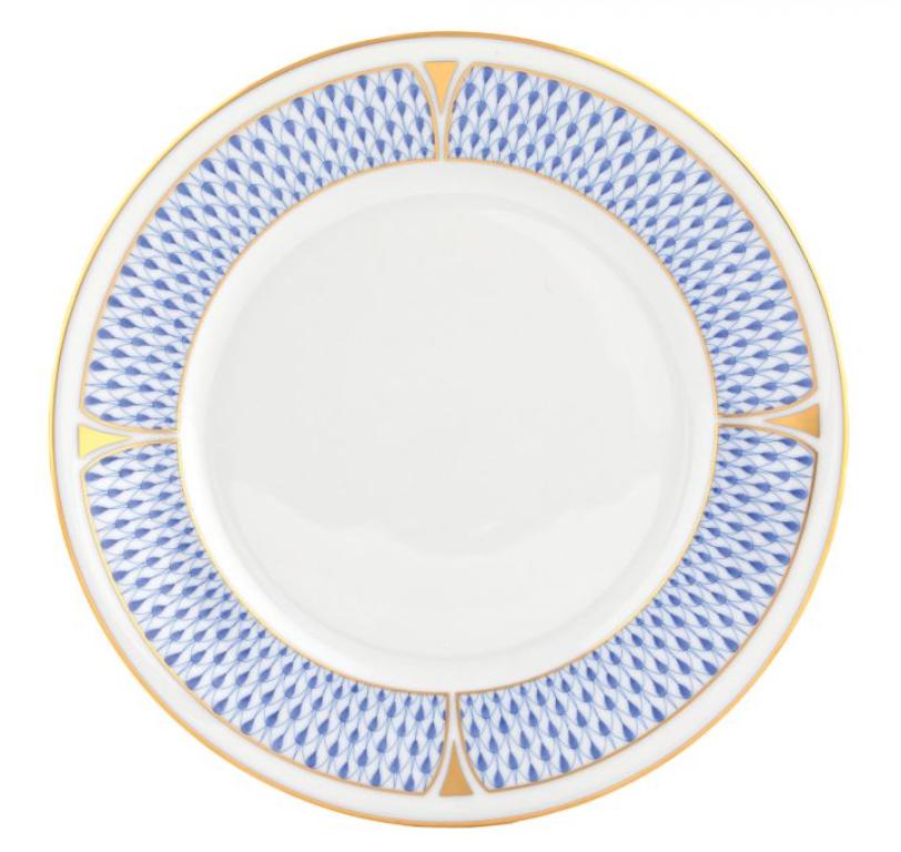  Koehler-Johnston Art Deco Blue Salad Plate 