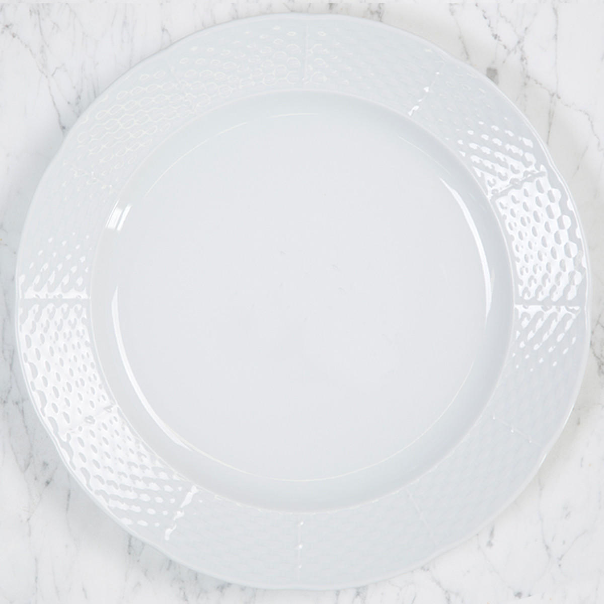 Bisram-sprehe Weave Dinner/charger Whiteware 12", BISRAM SPREHE CHARGER WHITEWARE, Sasha Nicholas