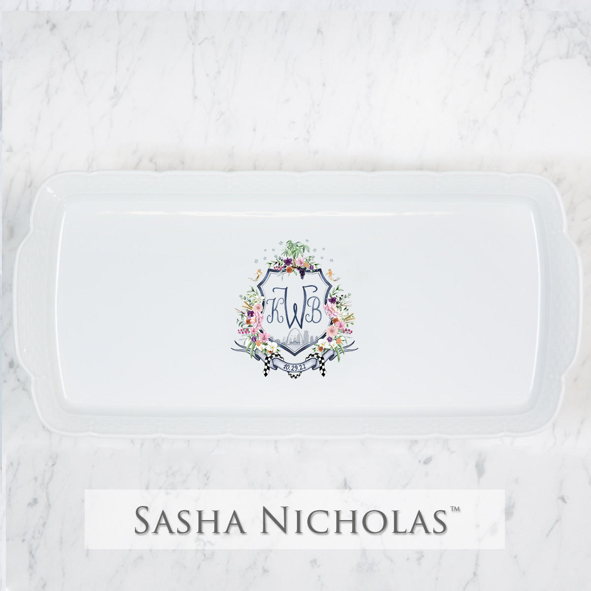 Sasha Nicholas Holdinghausen-Weeks Weave Hostess Platter 