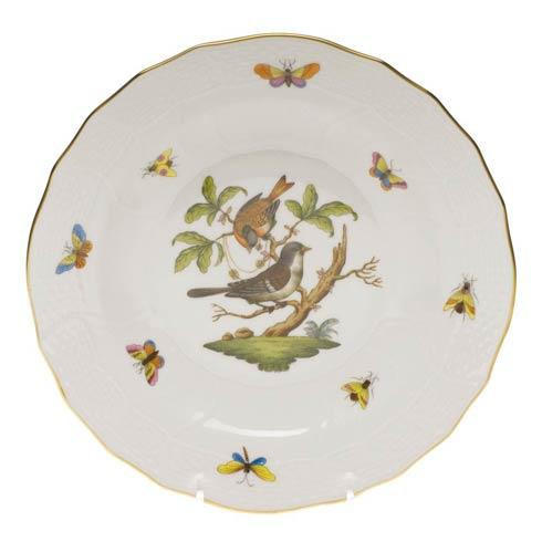 Herend Rassieur-Orthwein Rothschild Bird Original (no border) Dessert Plate - Motif 04 