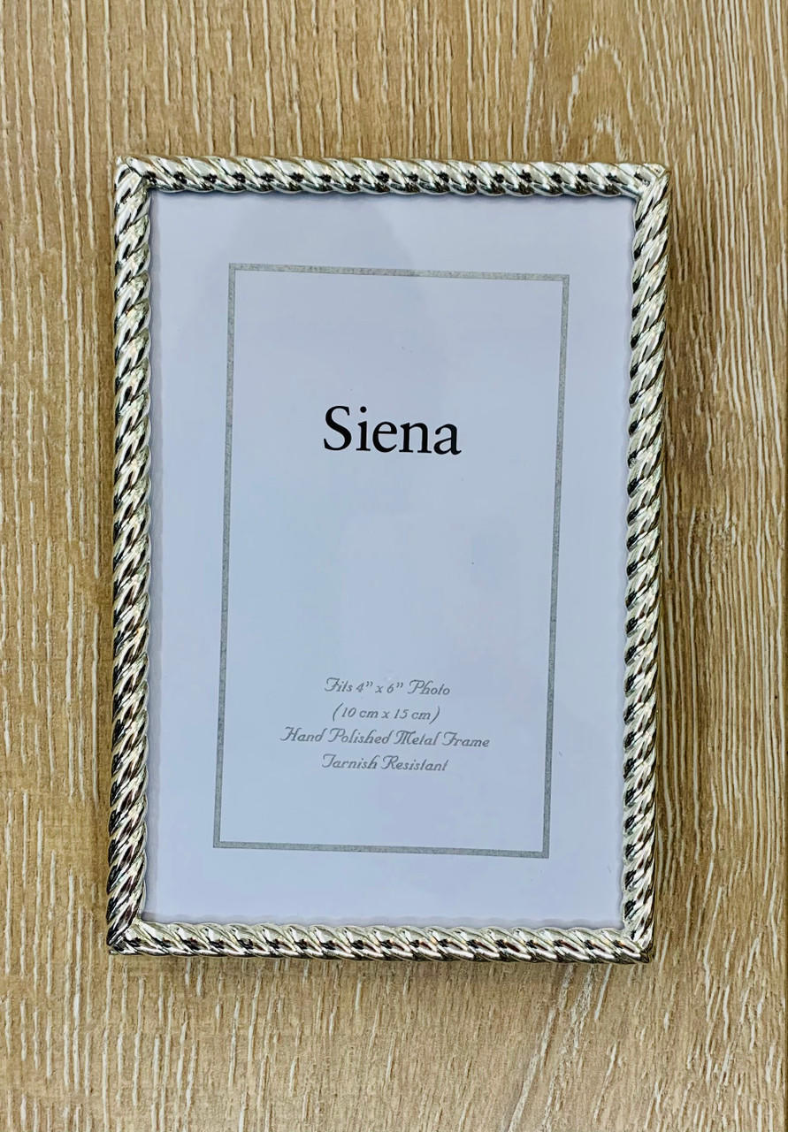  Hollo-Clements Siena Silver Rope Frame | 5x7 