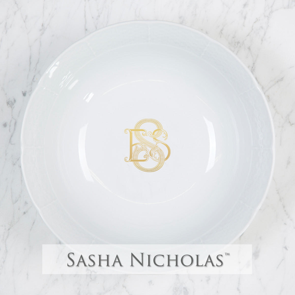 Sasha Nicholas Coke-Steen Weave Medium Serving Bowl 