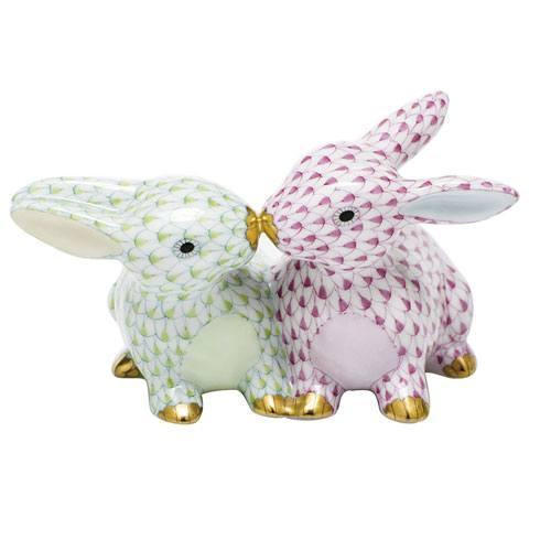 Herend Dorr-Mizell Kissing Bunnies - Multicolor [HERHRD-SVHPV105731-0-00] HERHRD-SVHPV105731-0-00