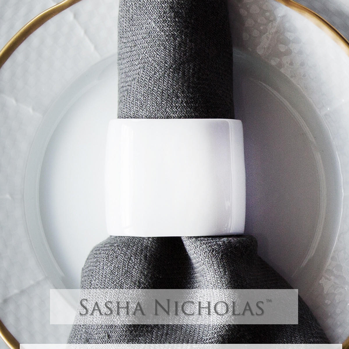 Sasha Nicholas Herrman-Dodd Oval Napkin Ring SKU-920CE146 