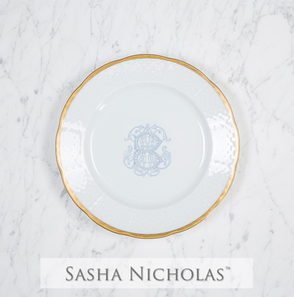 Sasha Nicholas Castleman-Blaney Weave 24K Gold Salad Plate  (PRE-ORDER) 