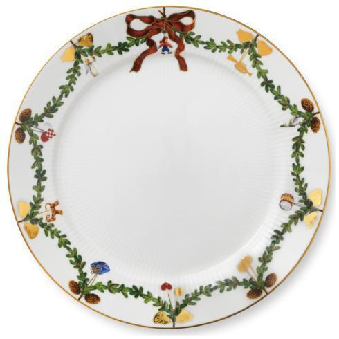 Royal Copenhagen Hoekstra-Caton Star Fluted Christmas Dinner Plate ROYRCP-1017457 