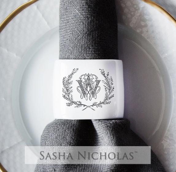 Sasha Nicholas makayla wood 12/17/2022 Oval Napkin Ring 