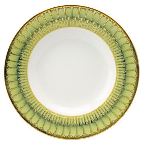 Arcades Green Rim Soup Plate, DESBIA-ACA-MZ6722, Sasha Nicholas