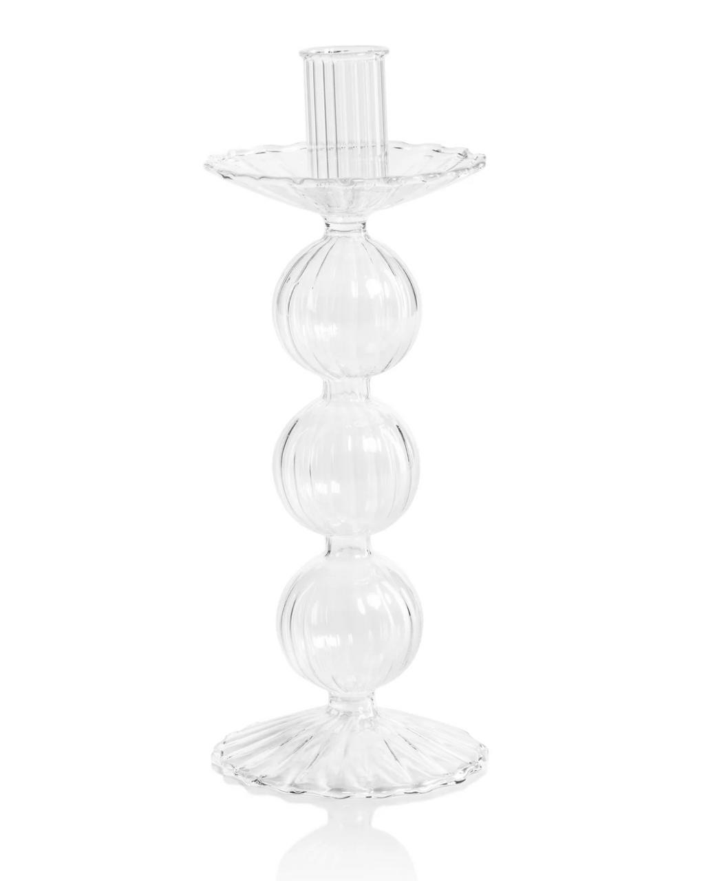 Holt-McCarty Luisa Glass Taper Candle Holder