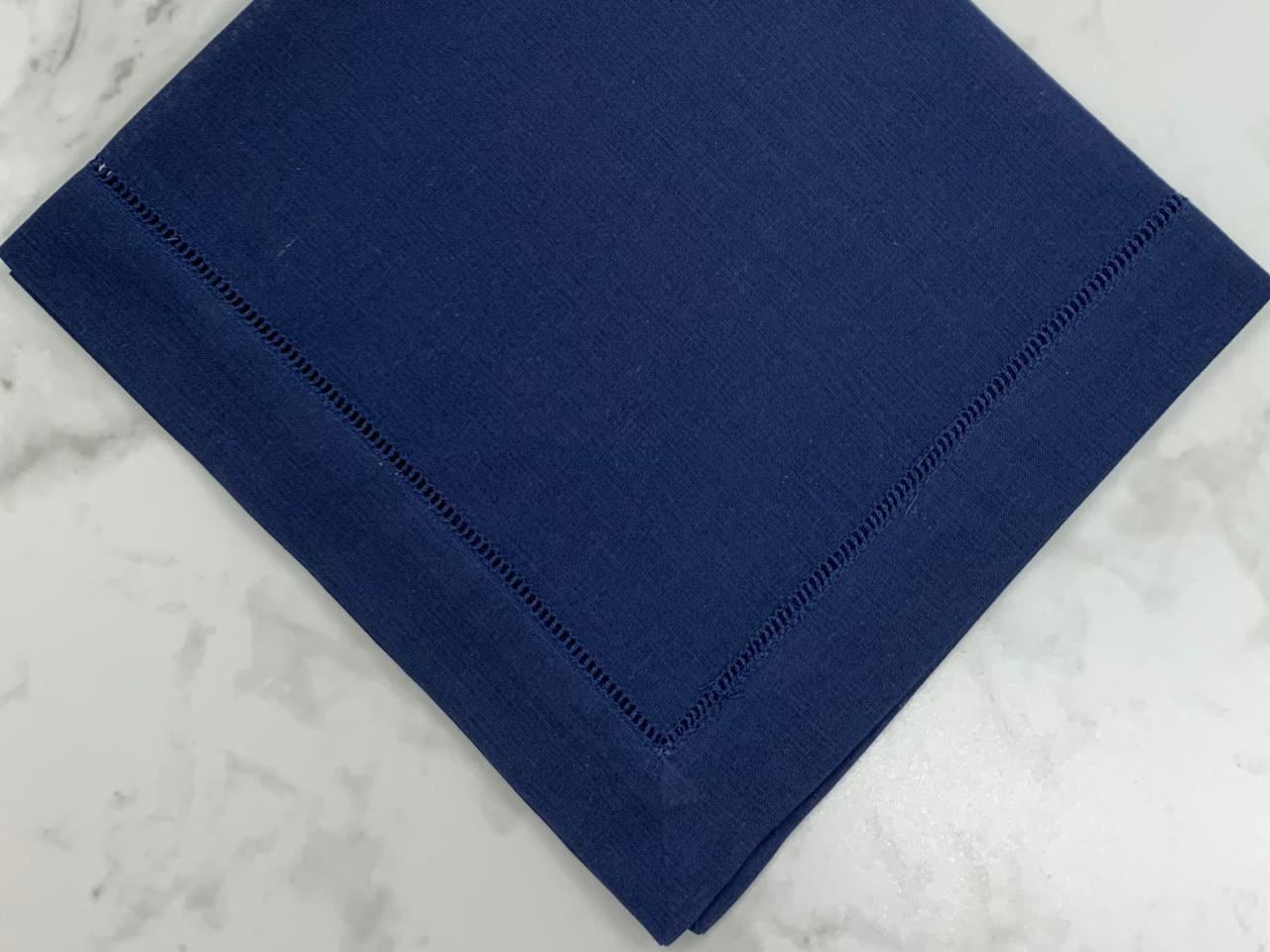 Wilke-Gantt Classic Hemstitch Napkin-Set of 12 | Navy