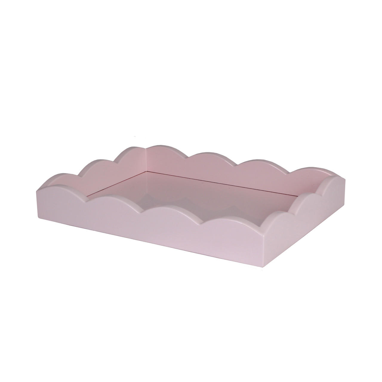11x8 Scalloped Tray Pale Pink
