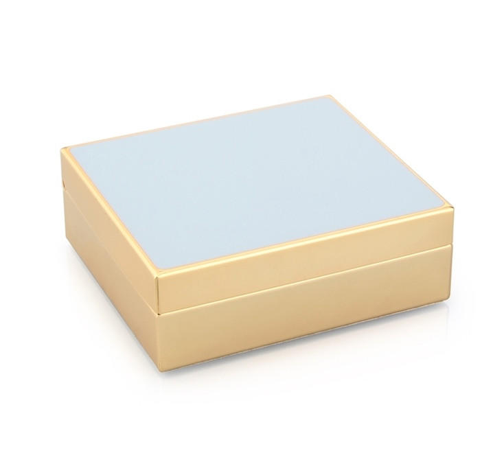 4" Powder Blue & Gold Box