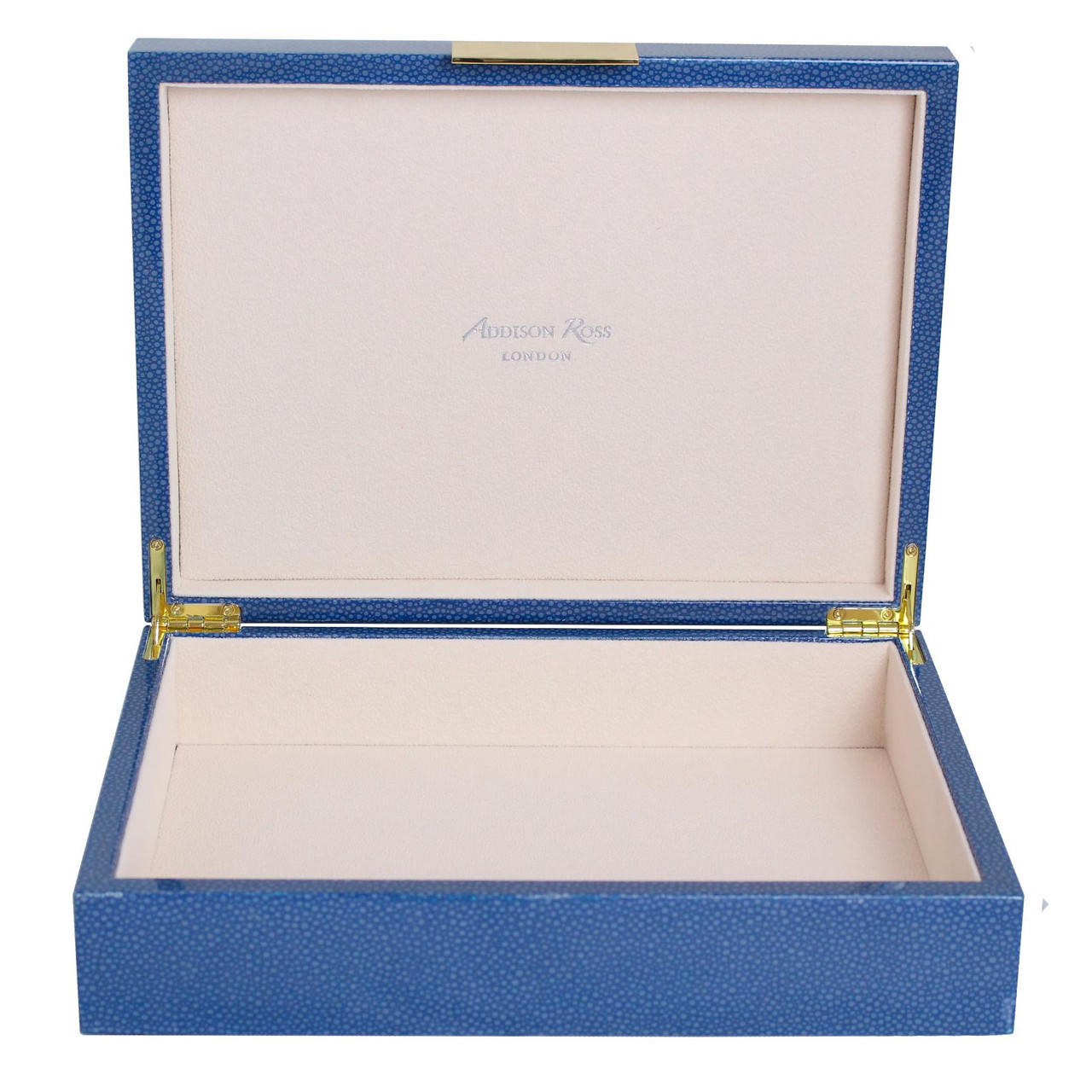 8x11 Box Blue Shagreen Gold