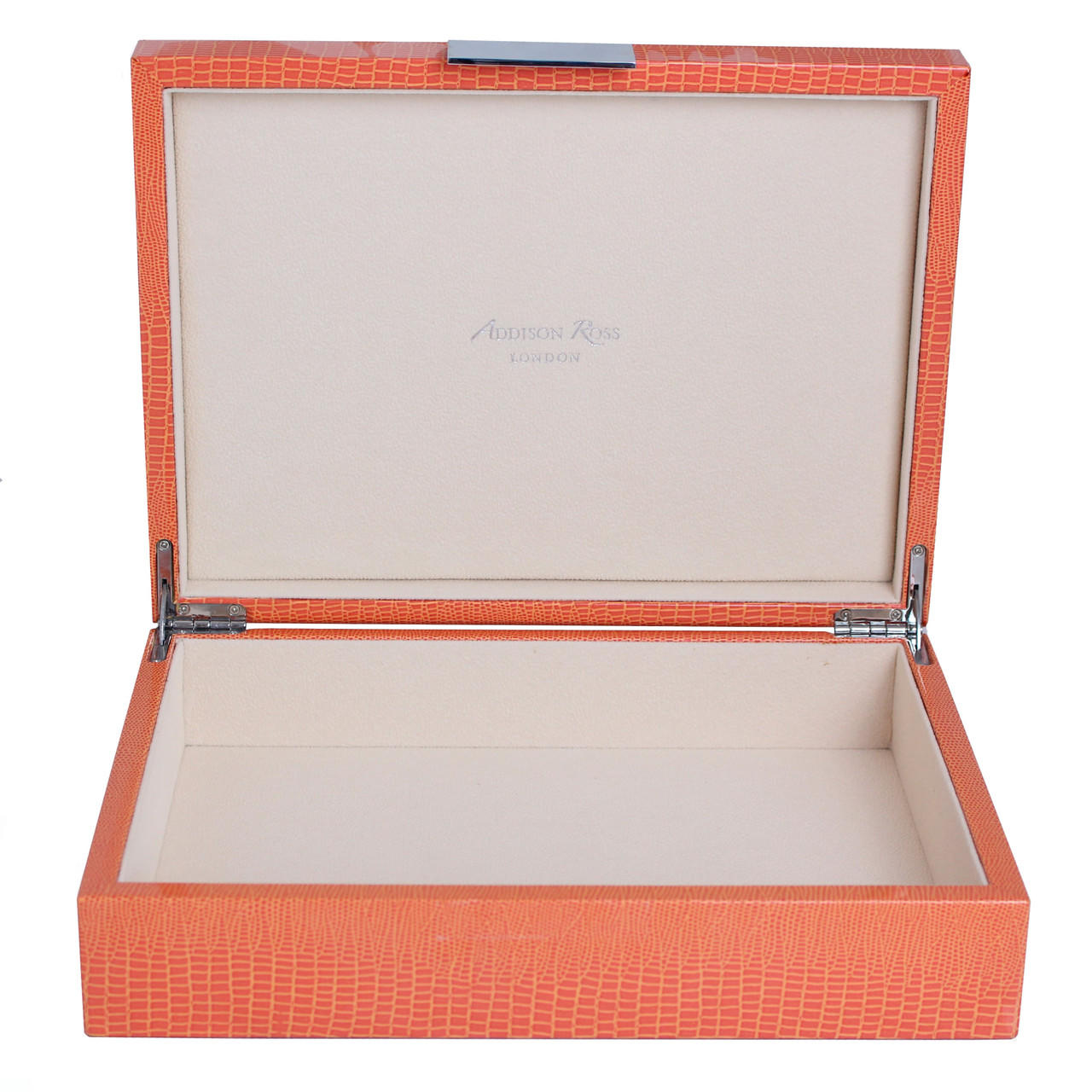8x11 Box Orange Crock Silver