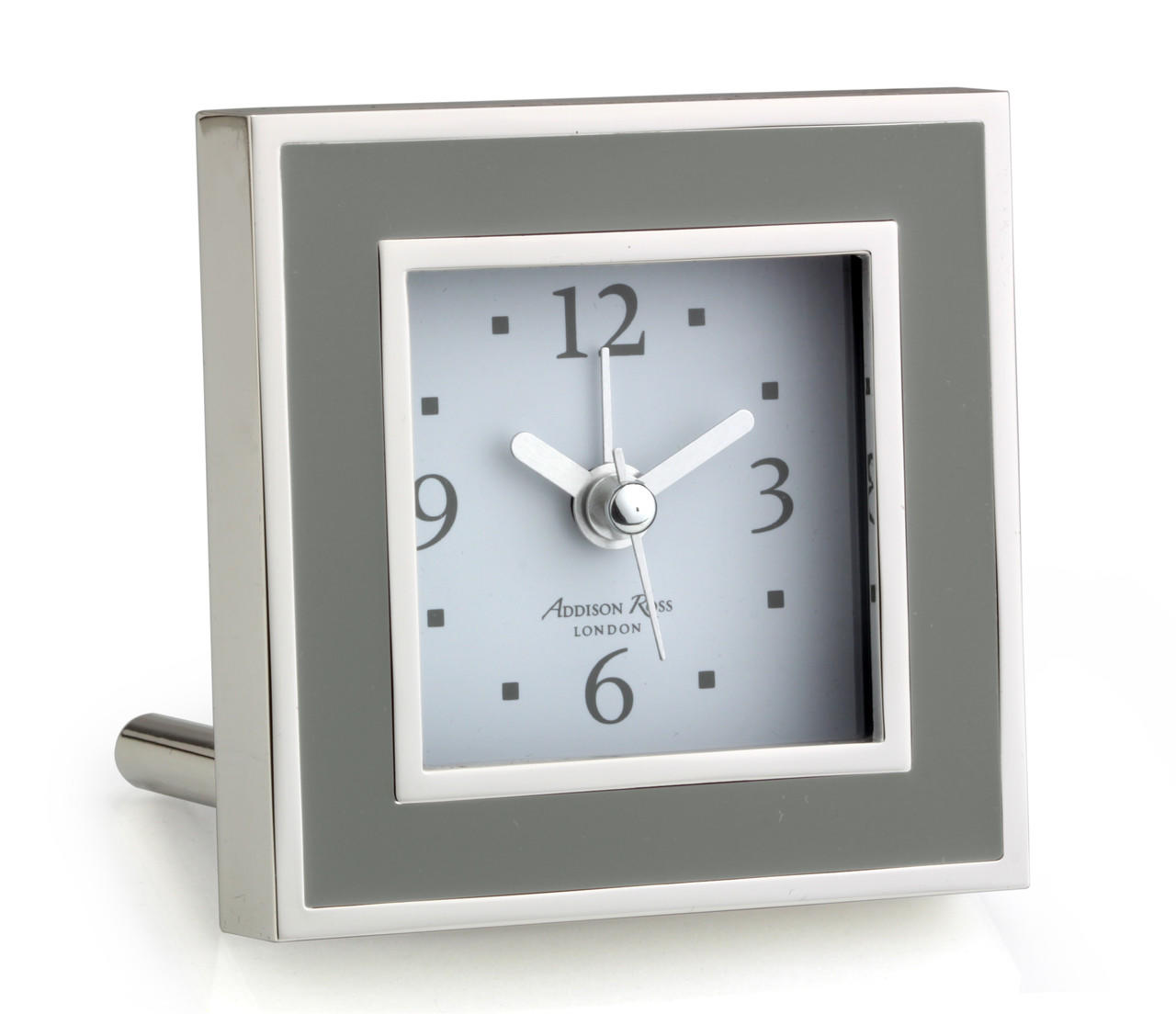 Taupe Enamel Alarm Clock