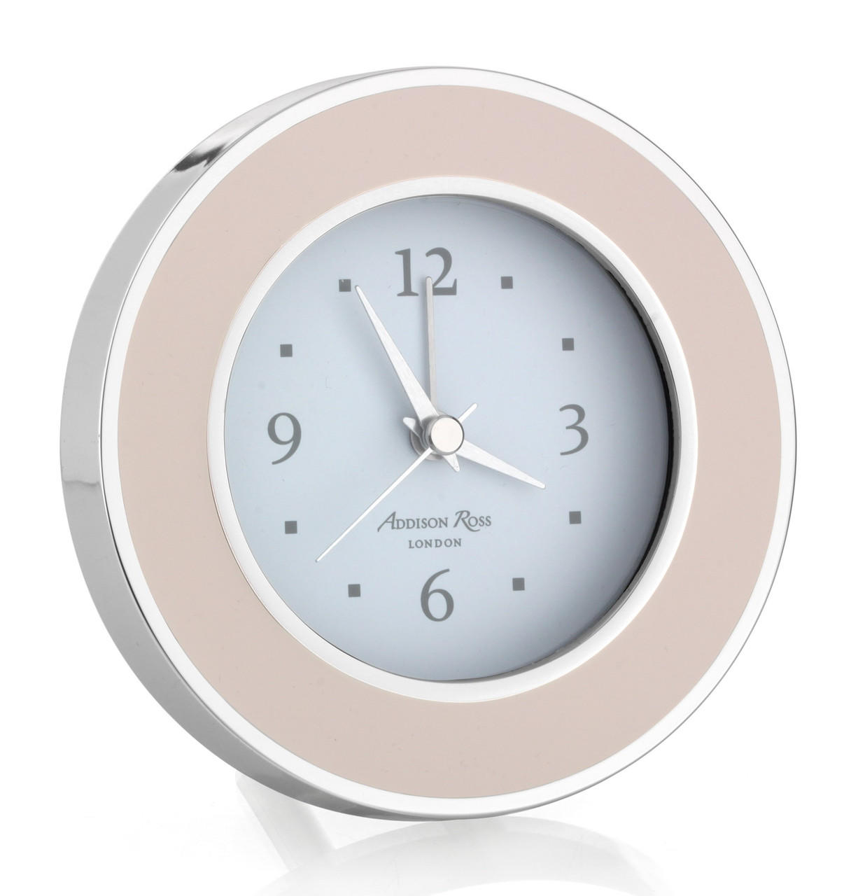 Light Pink & Silver Alarm Clock