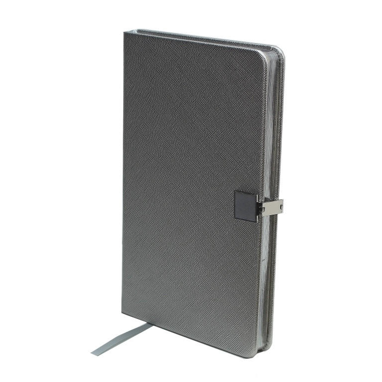 Notebook A5 Silver & Silver