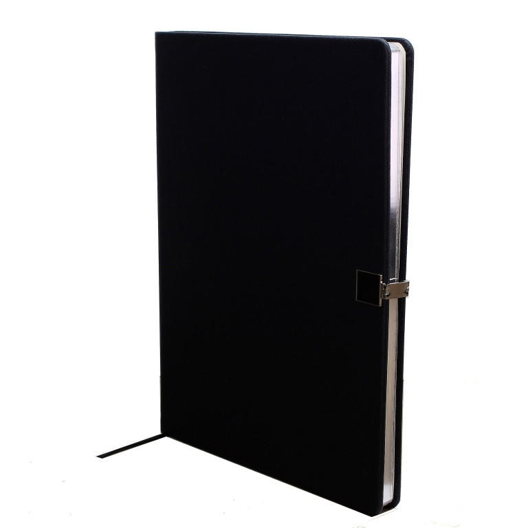 Notebook A4 Black & Silver