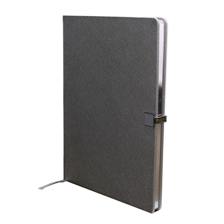 Notebook A4 Silver & Silver