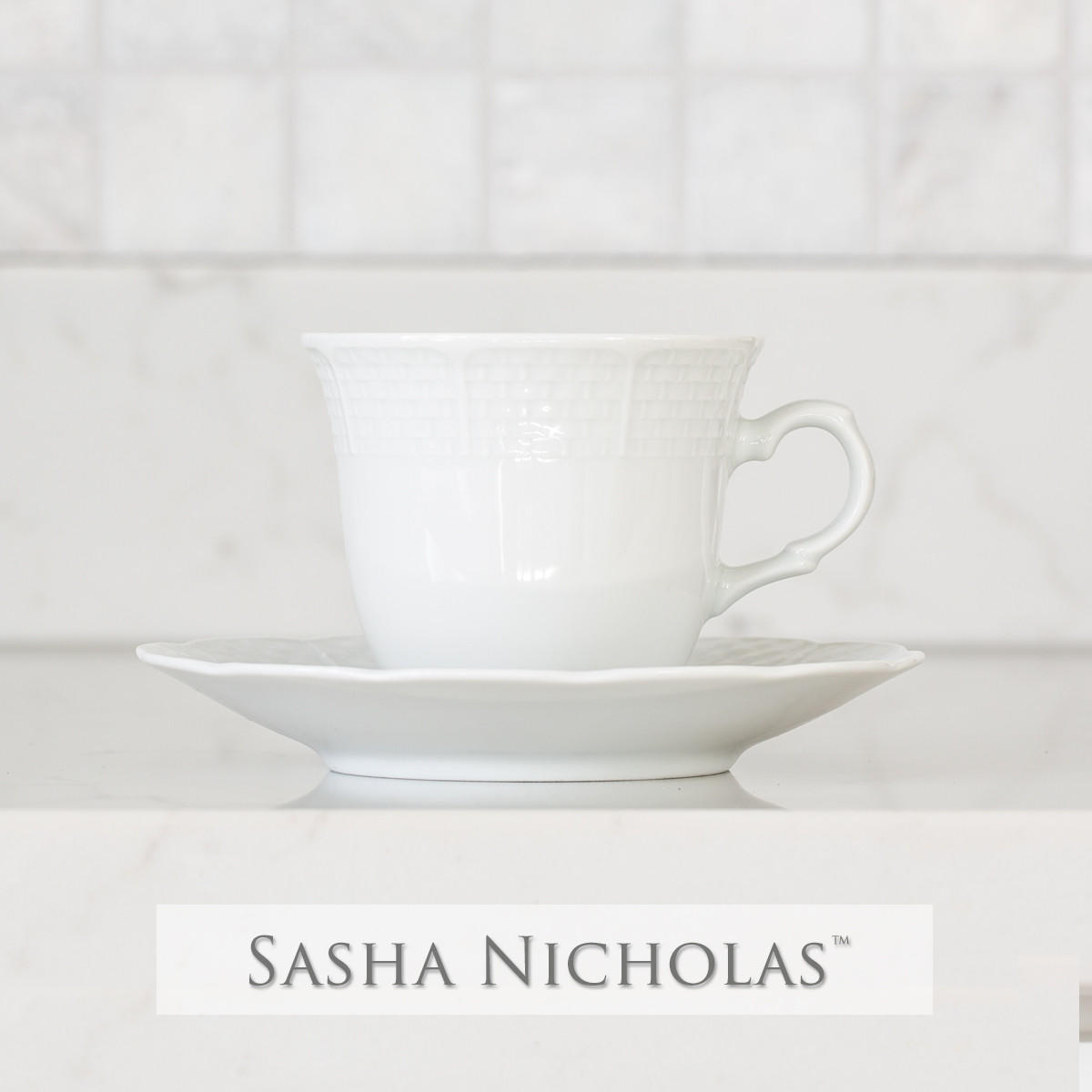 Weave Cup+saucer, SNW125, Sasha Nicholas