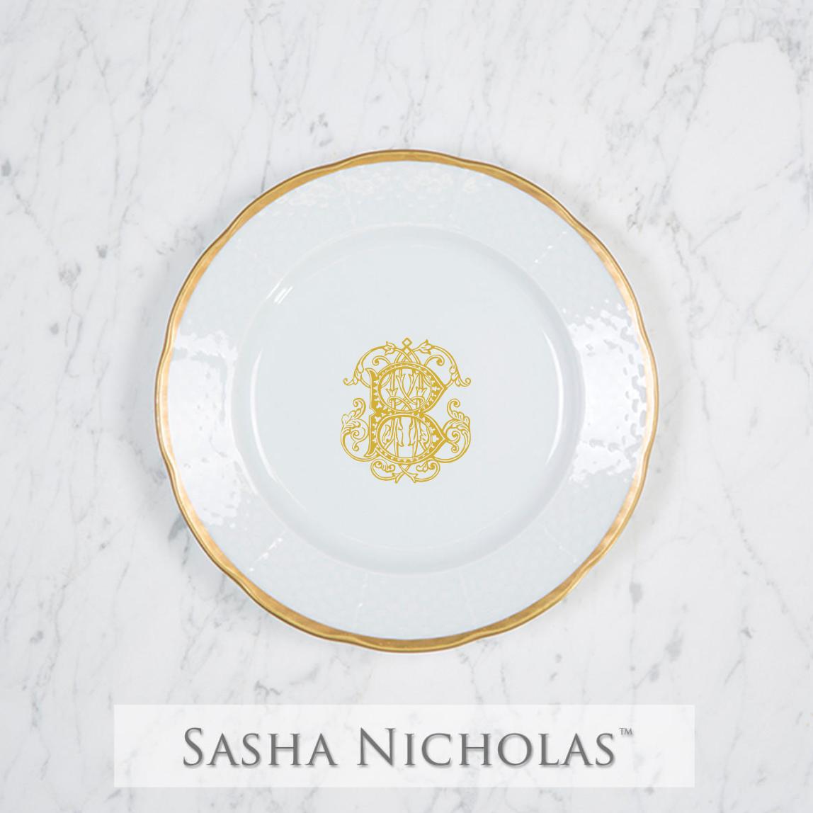 Salvatore-Bache Weave 24K Gold Salad Plate.
