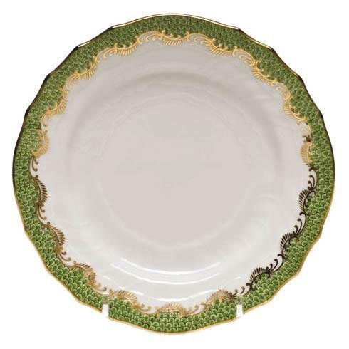 Drury-Wolk Herend Fish Scale Evergreen Bread & Butter Plate