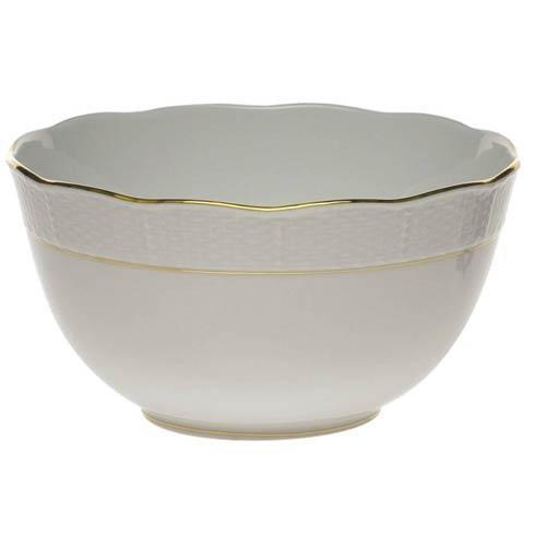 Dove-Hauser Herend Golden Edge Round Bowl