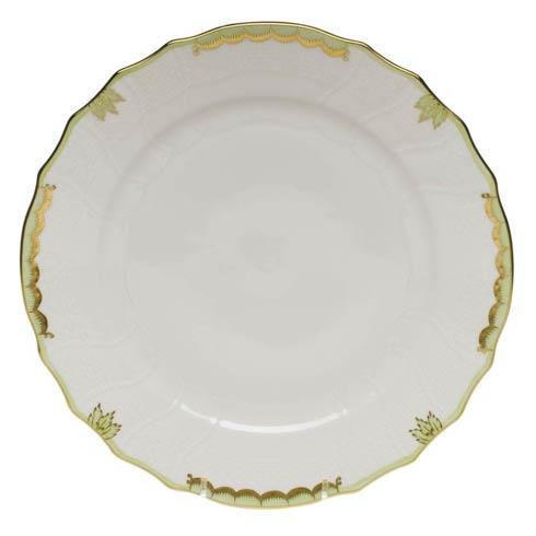 Keane-Ottsen Herend Princess Victoria Green Dinner Plate