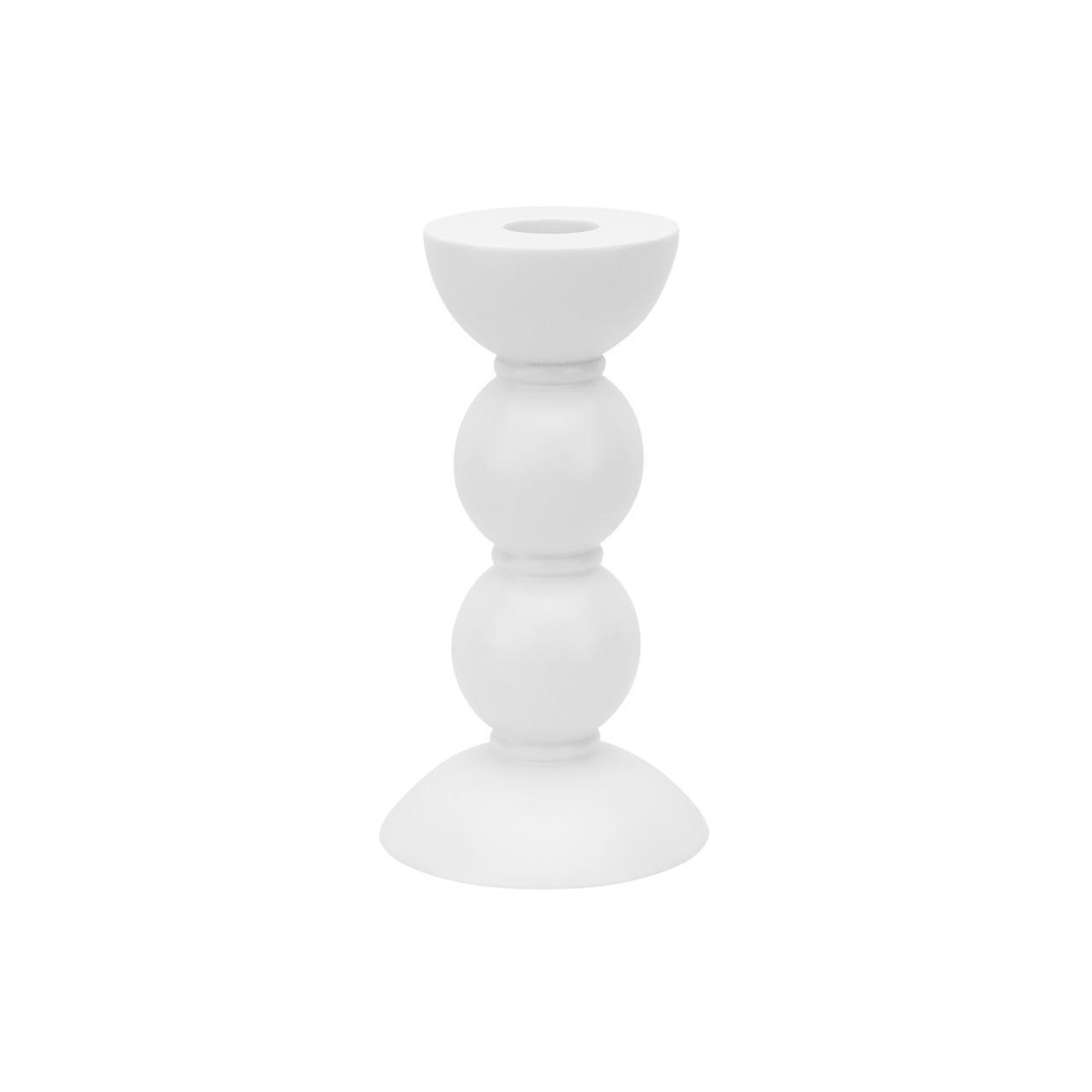 14cm Bobbin White Candle Stick