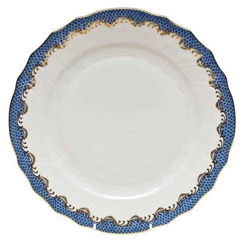 Hudspeth-Violagis Herend Fish Scale Blue Dinner Plate, Blue