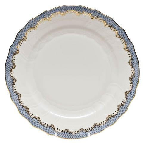 Davidson-Giandomenico Herend Fish Light Blue Dinner Plate - Light Blue